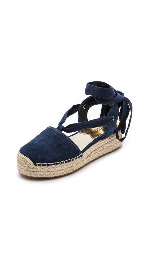 navy blue lace up michael kors espadrille sneakers|Women's Blue Designer Shoes .